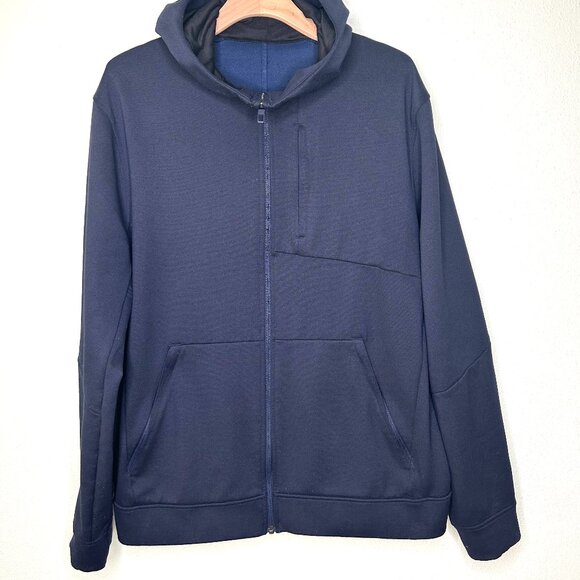Lululemon City Sweat Zip Hoodie *Thermo Heathered Nautical Navy Size XL - Picture 6 of 10